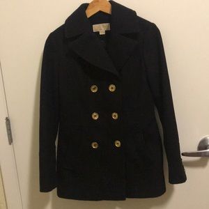 Black Double Breasted Pea Coat